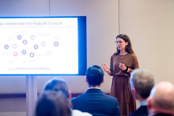 Präsentation des Projekts durch die Adecco Group an der Veranstaltung «Innovation & AI»